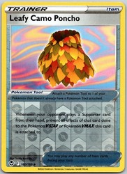 Leafy Camo Poncho 160/195 Reverse Holo Silver Tempest