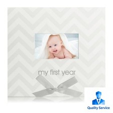 Pearhead First Year Calendar - Gray Chevron