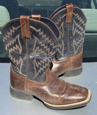 Ariat Tycoon Western Boots Big Boys Size 1 (UK Sz 13) EUC 