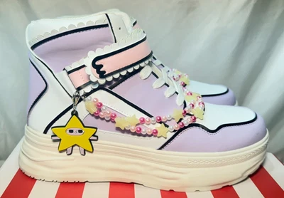 Koi Chunky Plateau Sneaker UK 6 / 39 Ketnipz Ur A Star Flieder / Pink Hi Top