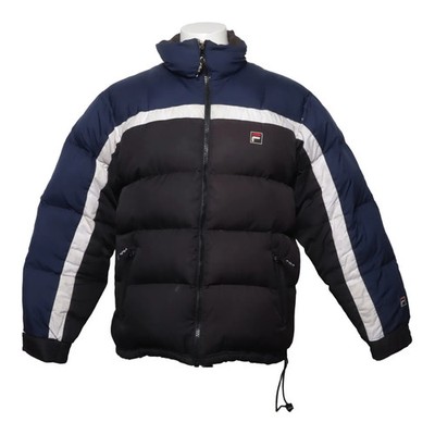 Fila, Daunenjacke, Herren, Größe: S, Schwarz/Blau/Weiß #HfW