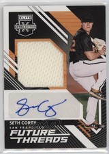 2021 Panini Elite Extra Edition Future Threads Signatures Seth Corry Auto nd3
