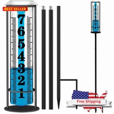 Rain Gauge outdoor, Upgraded Accurate Rain Gauges Outdoors best rated,
