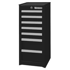 Westward 32h865 Westward Side Cabinet 7-drawers Powder Coated Black 15.5 W