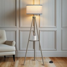Floor Lamps for Living Room, Modern Standing Lamp with Shelf, 3 Color Tempera...