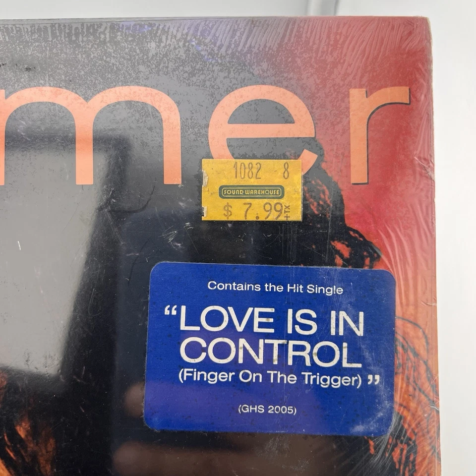 Sealed 1982 Donna Summer Funk Soul Vinyl Hype Sticker Love is in Control LP - Image 3 of 4