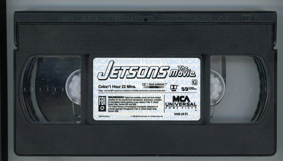 Jetsons, VHS, Preowned, The Movie, 1990, Animation, Tested, Tape - Image 2 of 4