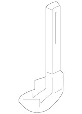 Genuine GM Door Lock and Ignition Key 13523211