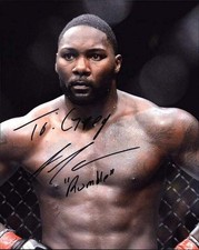 Anthony Johnson authentic signed UFC fighting 8x10 photo W/Cert Autographed 4