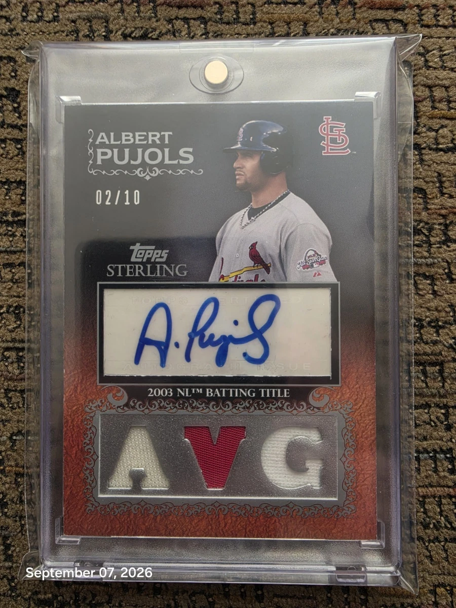 Topps Albert Pujols Baseball Original Autographed Sports Trading