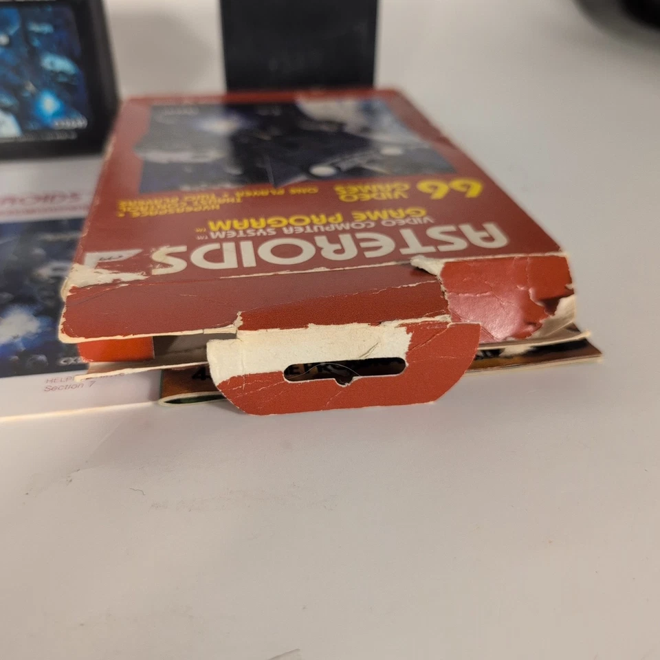 Asteroids 1981 Atari 2600 CIB Manual Damaged Box Retro Vintage - Image 4 of 4