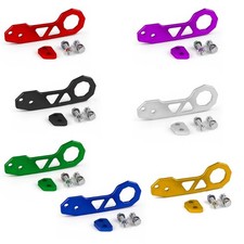 Aluminum Universal Trailer Hauling Fit Vehicle Rear Bumper Towing Tow Hook Kit
