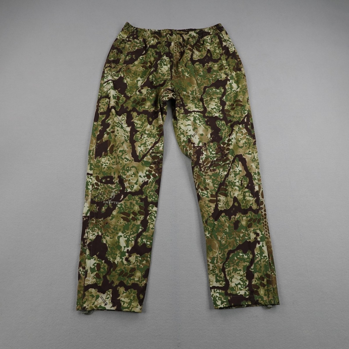 Kryptek Pants Mens XL Green Camo Jupiter Rain Hunting Obskura