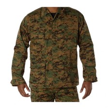 NEW N BAG LARGE TRU SPEC BDU DIGITAL WOODLAND USMC MARPAT STYLE SHIRT JACKET