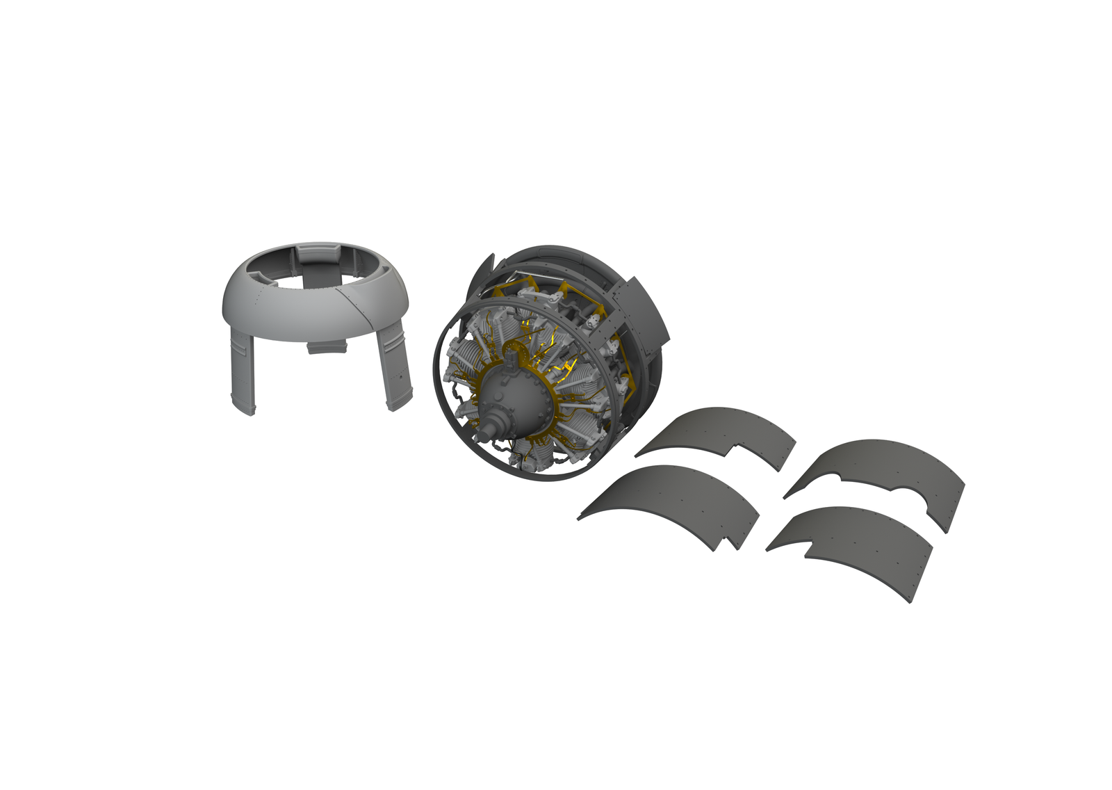 Eduard Brassin 648792 1:48 Grumman F4F-3 engine early 3D-printed