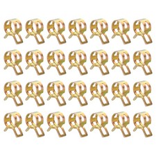 50pcs Spring Band Type Hose Clamps 11mm Silicone Vacuum Pipe Clip, Colorful