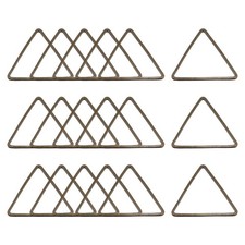 Triangle Earring Beading Hoop Hollow Frame Charm 24mm/ 0.94" Bronze, 50pcs