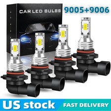 9006 9005 Led Headlight Kit Combo Bulbs 10000k High Low Beam Super Bright White 9006 9005 Led Headlight Kit Combo Bulbs 10000k High Low Beam Super Bright White