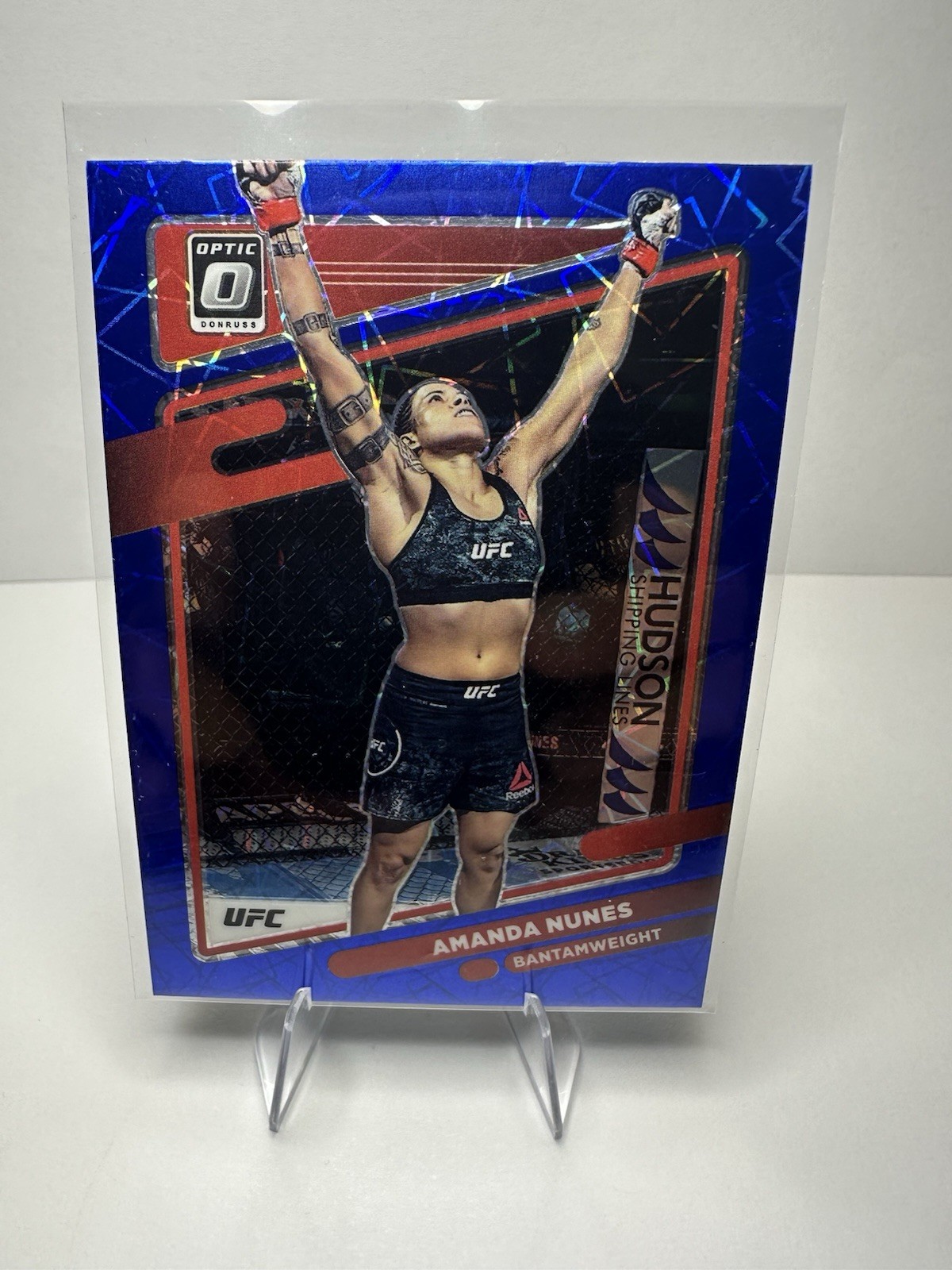 2022 Panini Donruss UFC Optic AMANDA NUNES Blue Velocity #15
