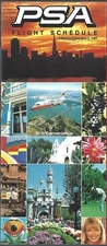 PSA Pacific Southwest Airlines system timetable 9/5/84 [5041] Buy 4+ save 25%