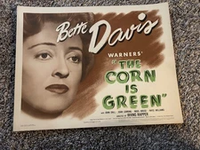 Vintage Movie Title Card "The Corn is Green" 1945 Bette Davis