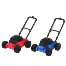 2 Pcs Realistic Landscaping Decoration Miniature Yard Mower Dollhouse Lawn