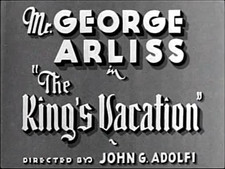 The King's Vacation (1933) George Arliss Marjorie Gateson Dudley Digges