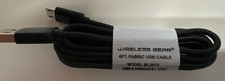 Wireless Gear 6 ft micro usb sync and charge cable. Fabric material.