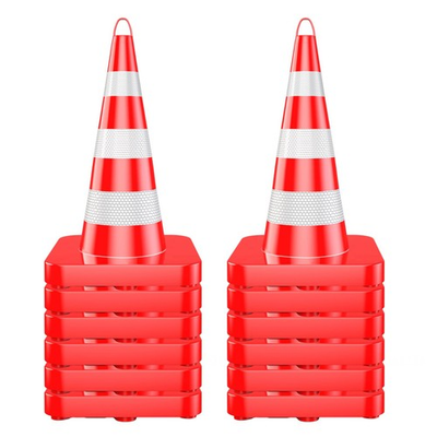 #ad #ad 12 PCS 36quot; Traffic Cone with Reflective Strips PVC Safety Cones for Road Use $295.20