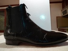 MAISON MARTIN MARGIELA MENS BLACK  LEATHER BO...