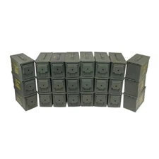 24 cans ! Grade 1 50 cal empty ammo cans 24 Total ! Excellent Cans FREE SHIPPING