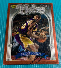 1996-97 Topps Finest Eddie Jones Heirs Card - Los Angeles Lakers