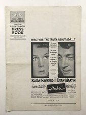 ADA Pressbook 1961 22Pages 12"x17" Movie Poster Art Susan Hayward 657
