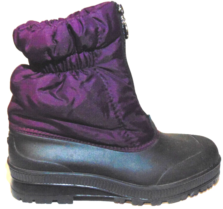 SOREL WOMENS BURGUNDY SNOW BOOTS WATERPROOF REMOVABLE INSULATION MADE CANADA~9