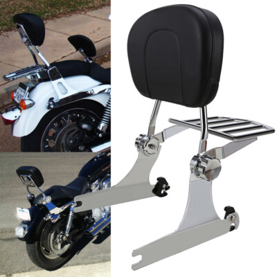 For Harley Dyna Low Rider FX 02-05 Adjustable Sissy Bar Backrest