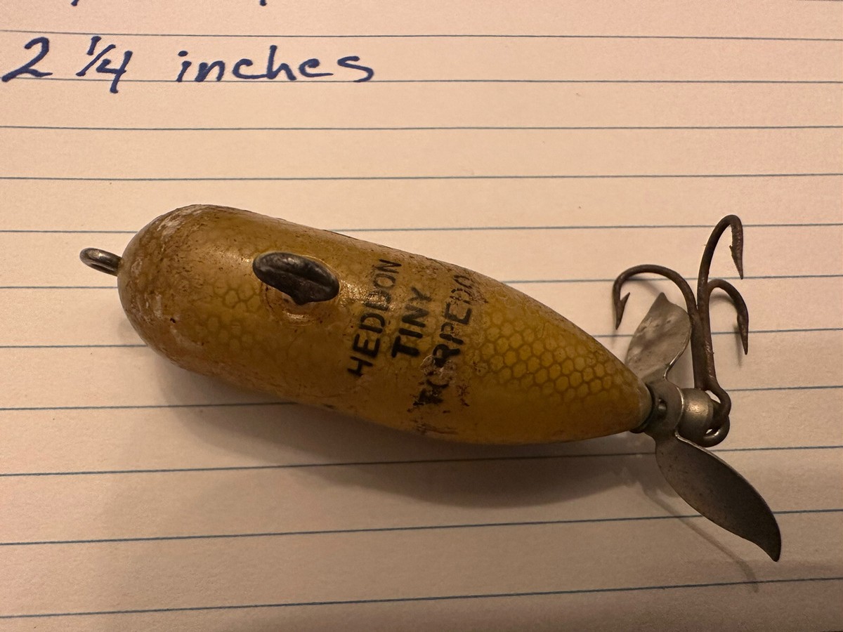 Vieux Leurre De Pêche Torpille Heddon – Topwater Vintage Pour La Pêche En Eau Douce