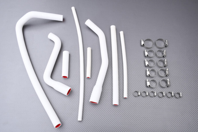 Durites de radiateur blanches en silicone premium pour quad Can-Am DS 450