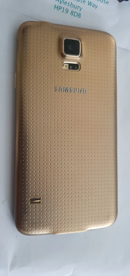 Samsung Galaxy S5  16GB 5.1in 3GB RAM Unlocked - Copper Gold - Image 4 of 4
