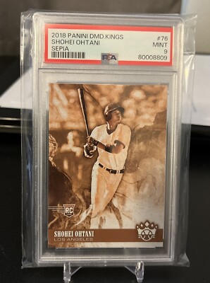2018 Panini Diamond Kings Shohei Ohtani Sepia RC PSA 9 #76 2018 Panini Diamond Kings Shohei Ohtani Sepia RC PSA 9 #76