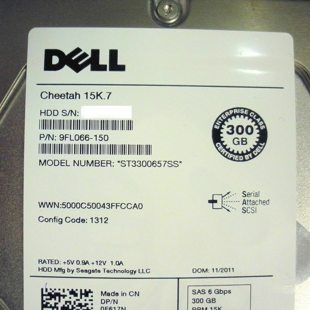 3日で消す多少値下げ可DellG15RTX3060i7-11800H16GB Dell F617N Hard Drive 300GB 15K SAS 3.5in | eBay
