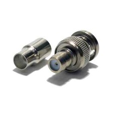 Logico BNC122 Coaxial CCTV Camera BNC Male Connector Adapter 100 Pack 