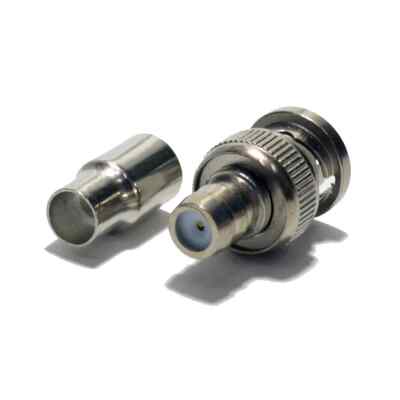 Logico BNC122 Coaxial CCTV Camera BNC Male Connector Adapter (10 Pack)