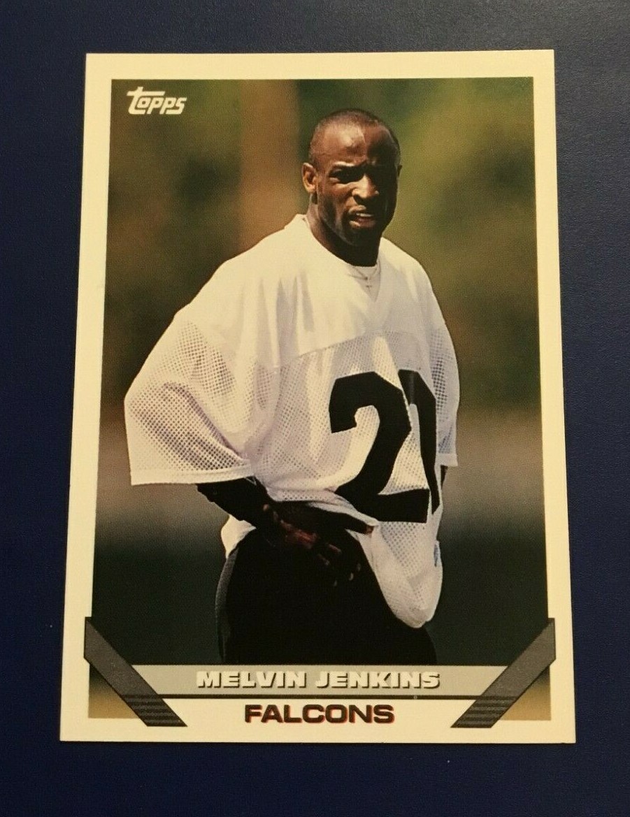 レオ・プッツ　額絵 1993 Topps # 593 MELVIN JENKINS Atlanta Falcons Great Card ! | eBay