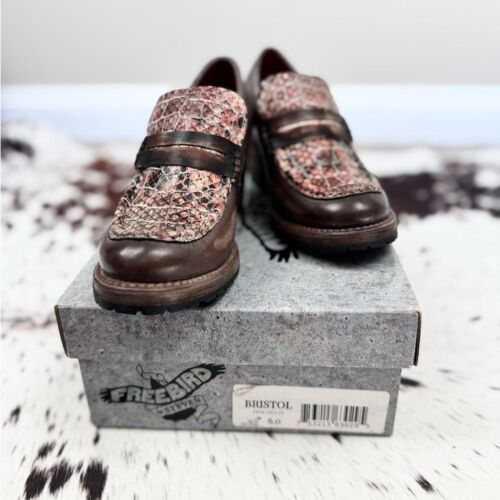 Freebird Bristol Pink Size 6 New condition. Pink and Brown Leather - Picture 2 of 7