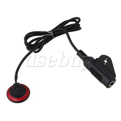 Black Guitar Mandolin Piezo Contact Microphone Pickup with Self Adhesive