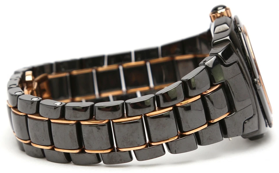 Oceanaut Womens Ceramic Black Mother Of Pearl Dial Watch F1140 - Image 4 of 4