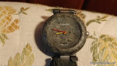 Vintage Tissot Rock Watch Granite Stone 