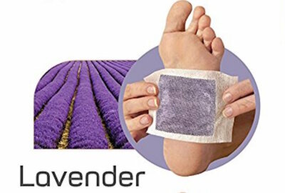3 Pair Rudo Beauty Lavender Aroma Foot Detox Patches, All Natural