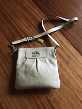 Coach Madison Beige Leather Shoulder Bag 41980