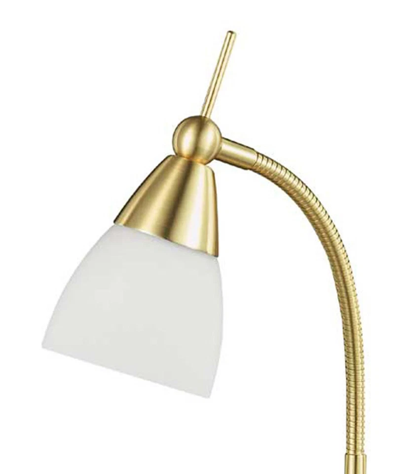 Tischlampe messing dimmbar warmweiß, PINO Touchdimmer G9 Halogen wechselbar - Bild 3 von 4